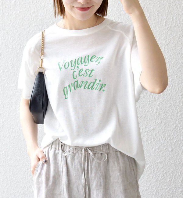 SHIPS any「SHIPS any:〈洗濯機可能〉シアー 裏毛 ロゴ TEE」|Tシャツ・カットソー|