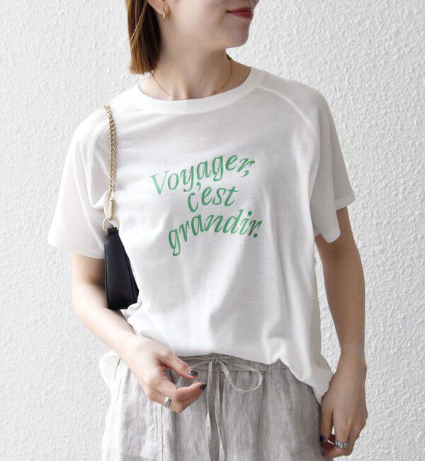 SHIPS any「SHIPS any:〈洗濯機可能〉シアー 裏毛 ロゴ TEE」|Tシャツ・カットソー|