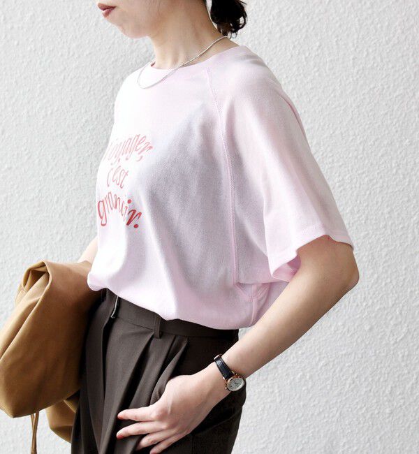 SHIPS any「SHIPS any:〈洗濯機可能〉シアー 裏毛 ロゴ TEE」|Tシャツ・カットソー|
