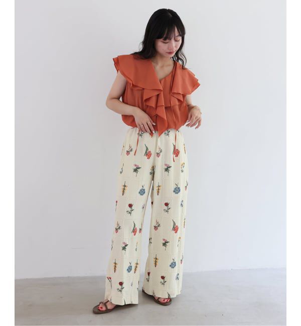 SLOBE IENA「《追加予約》embroideryメッシュパンツ」|その他|