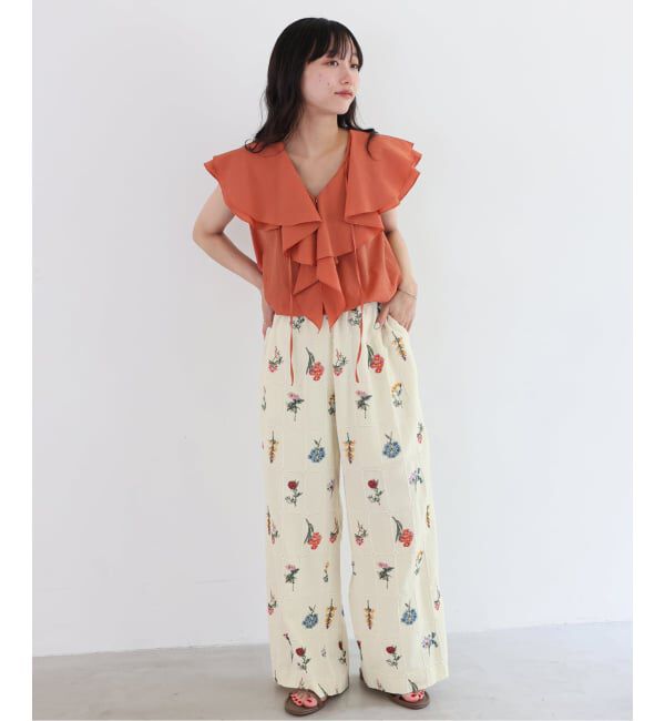 SLOBE IENA「《追加予約》embroideryメッシュパンツ」|その他|