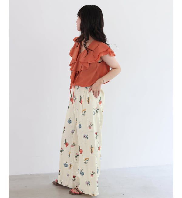 SLOBE IENA「《追加予約》embroideryメッシュパンツ」|その他|