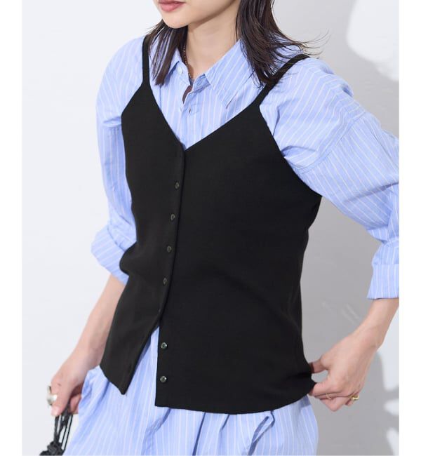 JOURNAL STANDARD「《追加予約》WASHABLE コットンシルクミックス2WAYキャミソール」|キャミソール|