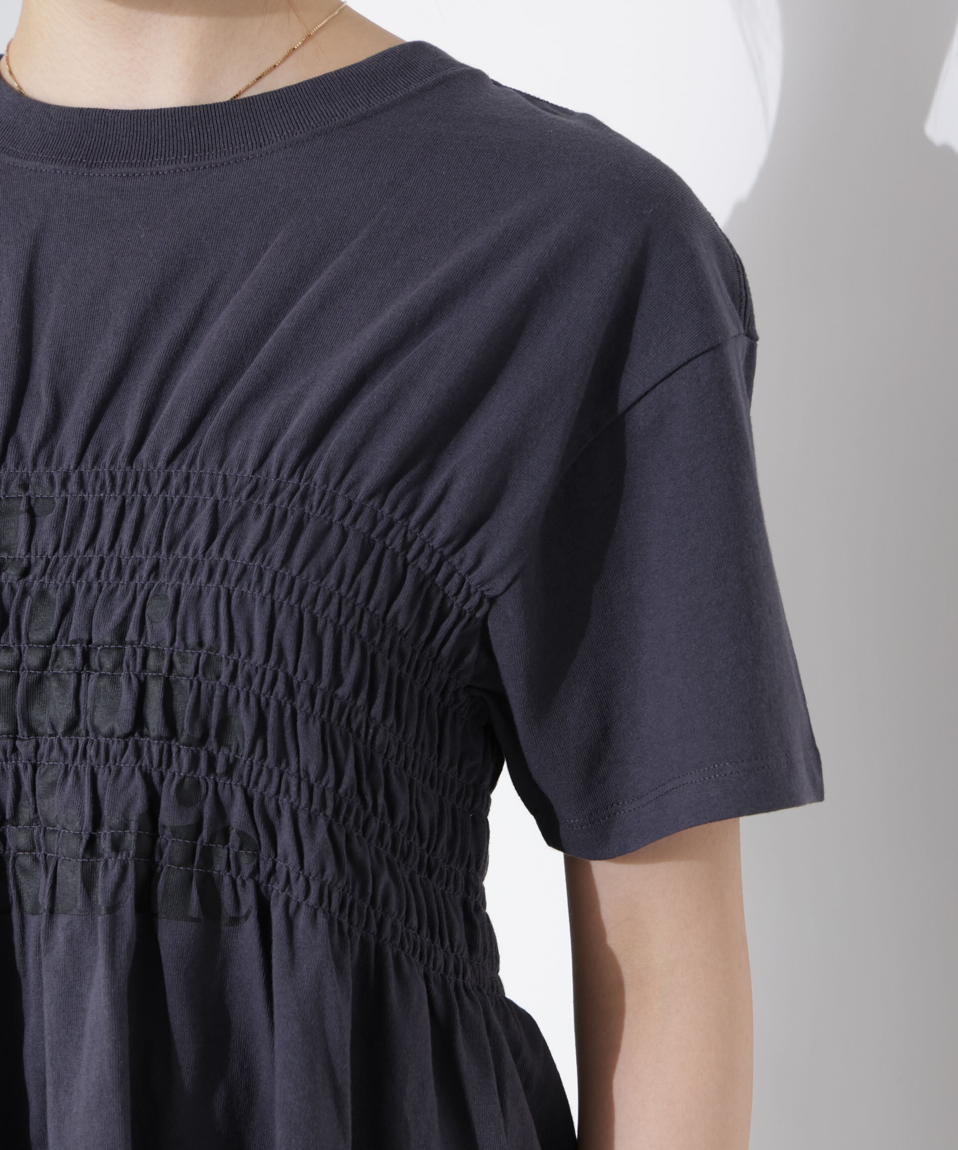 nano･universe「RUSSELL ATHLETIC/別注 Jersey Shirring T」|Tシャツ・カットソー|