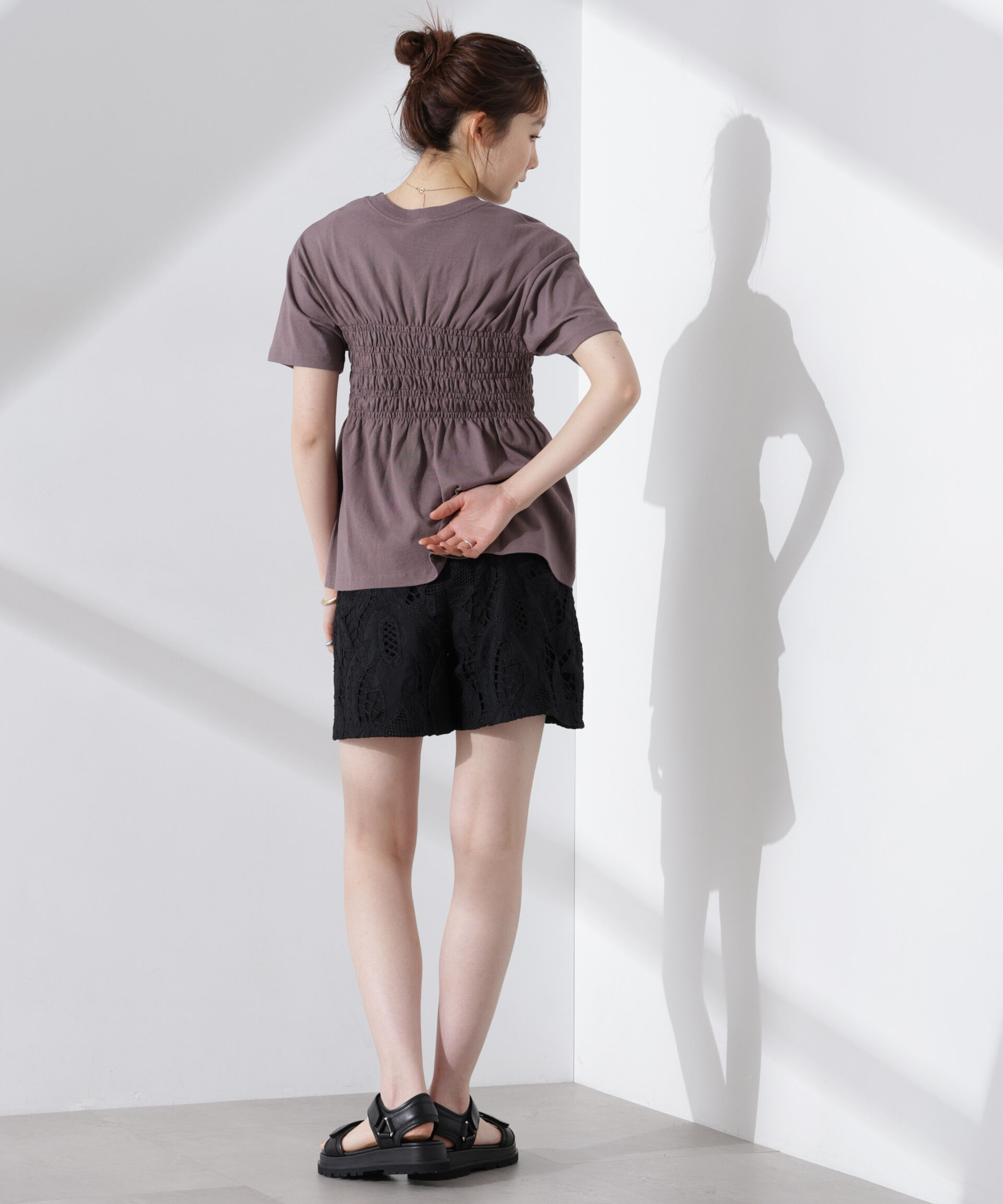 nano･universe「RUSSELL ATHLETIC/別注 Jersey Shirring T」|Tシャツ・カットソー|