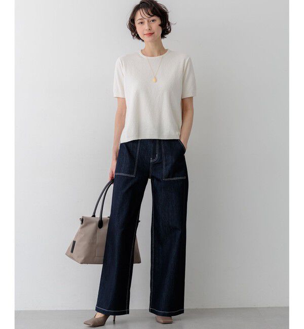 23区「【見上愛さん着用】23区DENIM サマー ベイカーパンツ」|デニム|