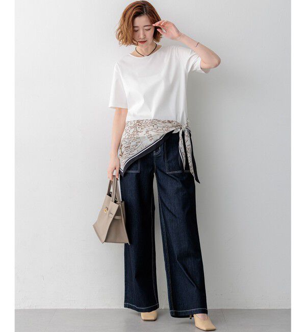 23区「【見上愛さん着用】23区DENIM サマー ベイカーパンツ」|デニム|