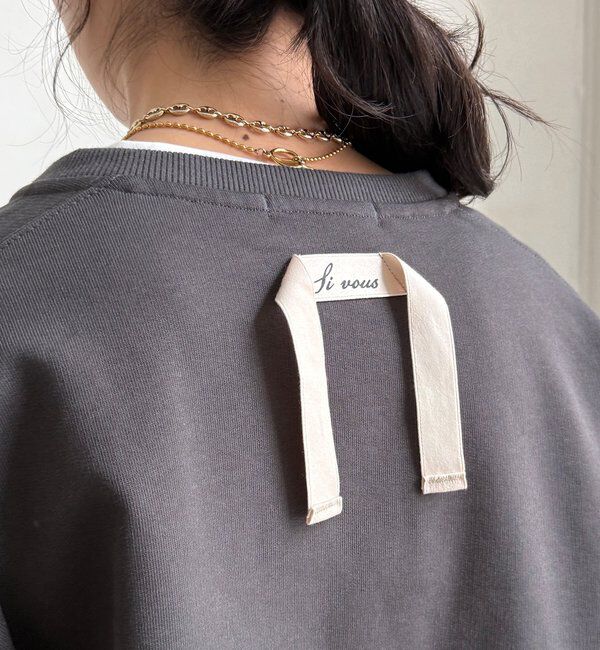 「【WEB限定】Vネック裏毛&times;レースロンTEEセット」|Tシャツ・カットソー|