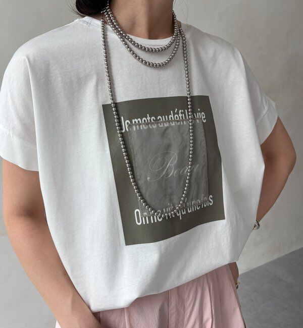  「【WEB限定】BeauオーガンジーロゴTEE」|Tシャツ・カットソー|