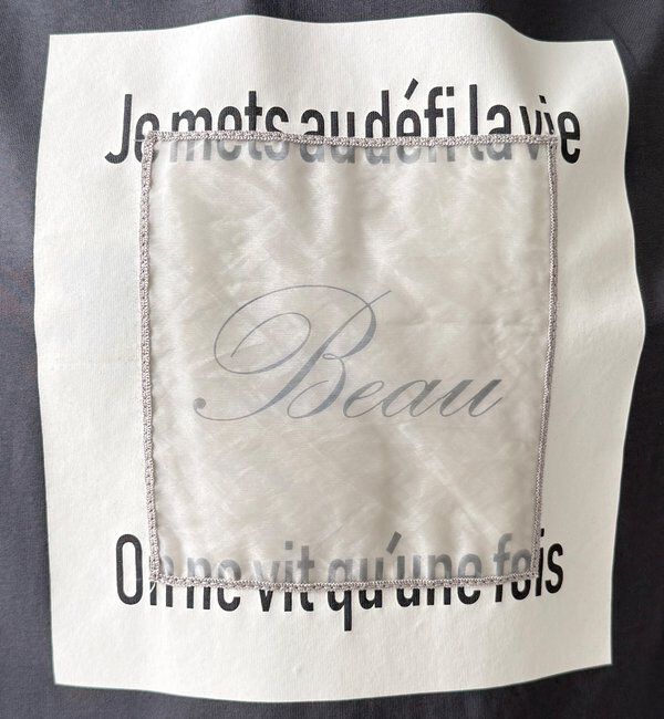  「【WEB限定】BeauオーガンジーロゴTEE」|Tシャツ・カットソー|