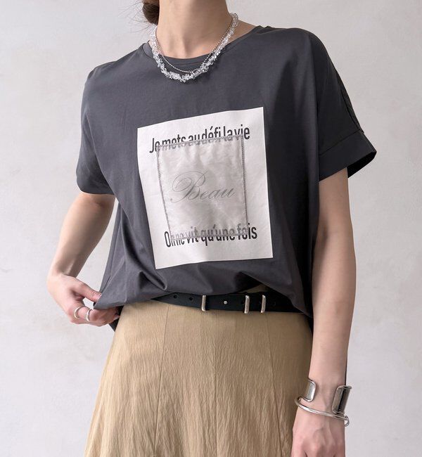  「【WEB限定】BeauオーガンジーロゴTEE」|Tシャツ・カットソー|
