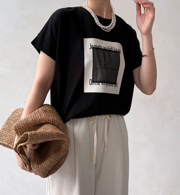  「【WEB限定】BeauオーガンジーロゴTEE」|Tシャツ・カットソー|