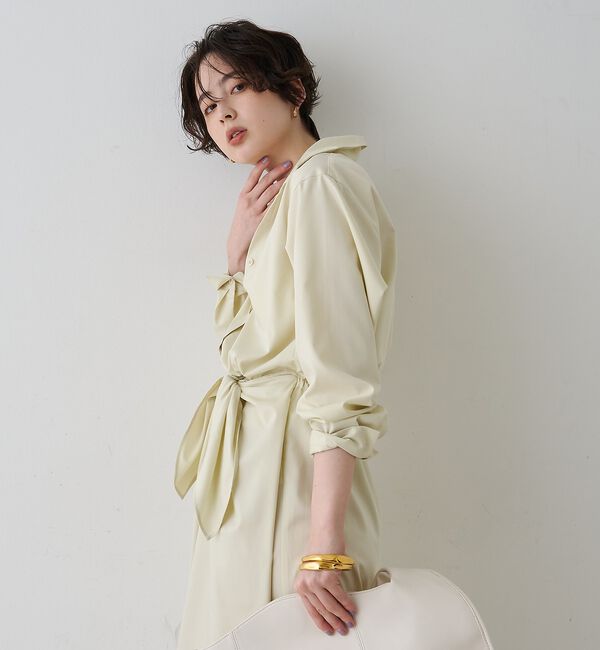 Rouge vif「ドレープウエストリボンワンピース」|ワンピース|