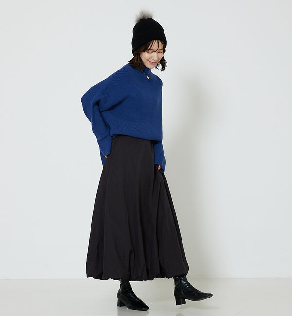 abahouse mavie「片畦モックネックニット」|ニット・セーター|