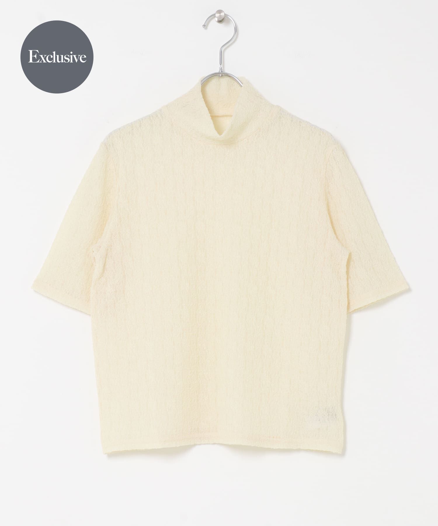 URBAN RESEARCH DOORS「『別注』Audrey and John Wad&times;DOORS　レースボトルネック半袖プルオーバー」|その他|ベージュ系その他