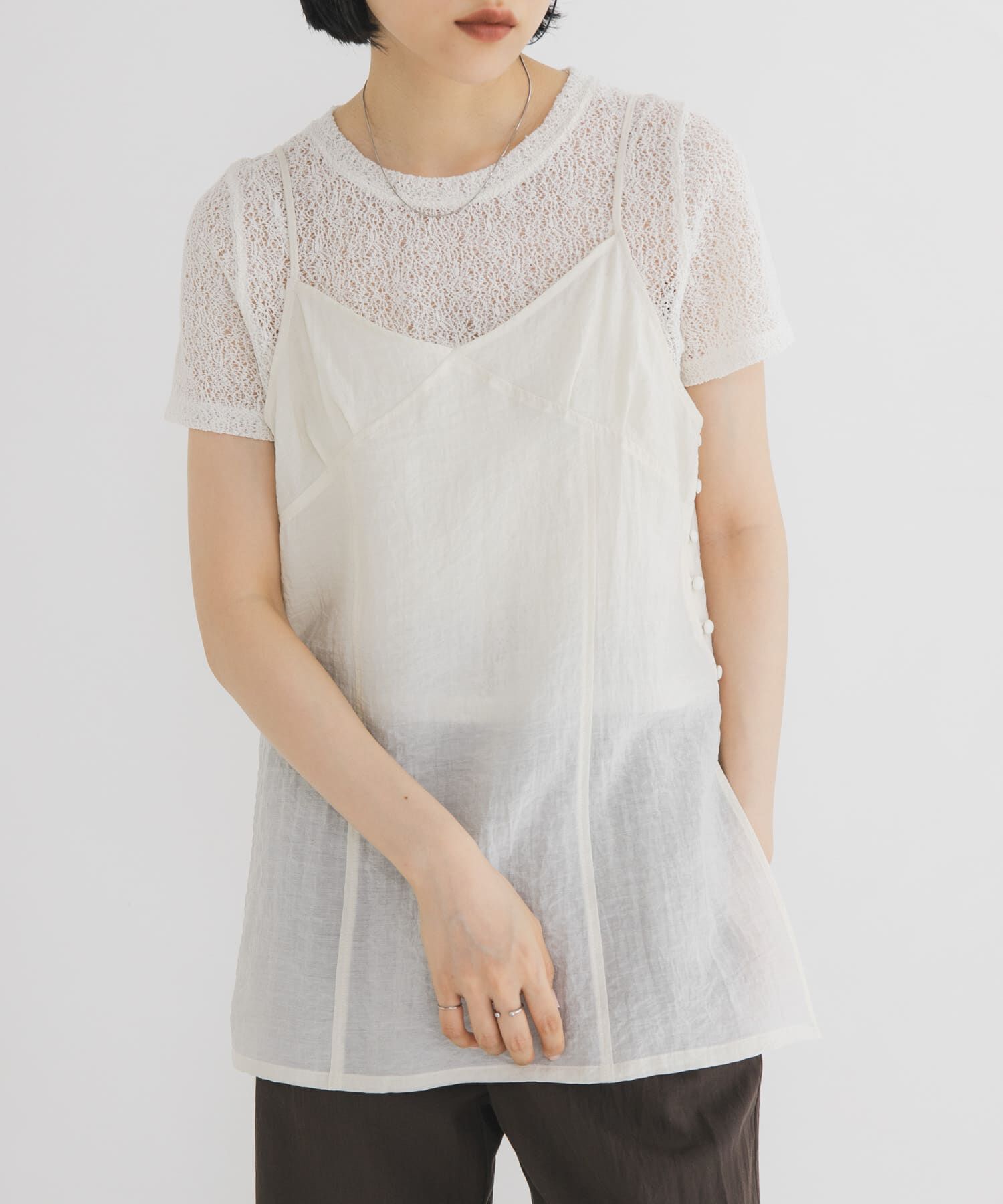  「キャミビスチェSETトップス」|Tシャツ・カットソー|