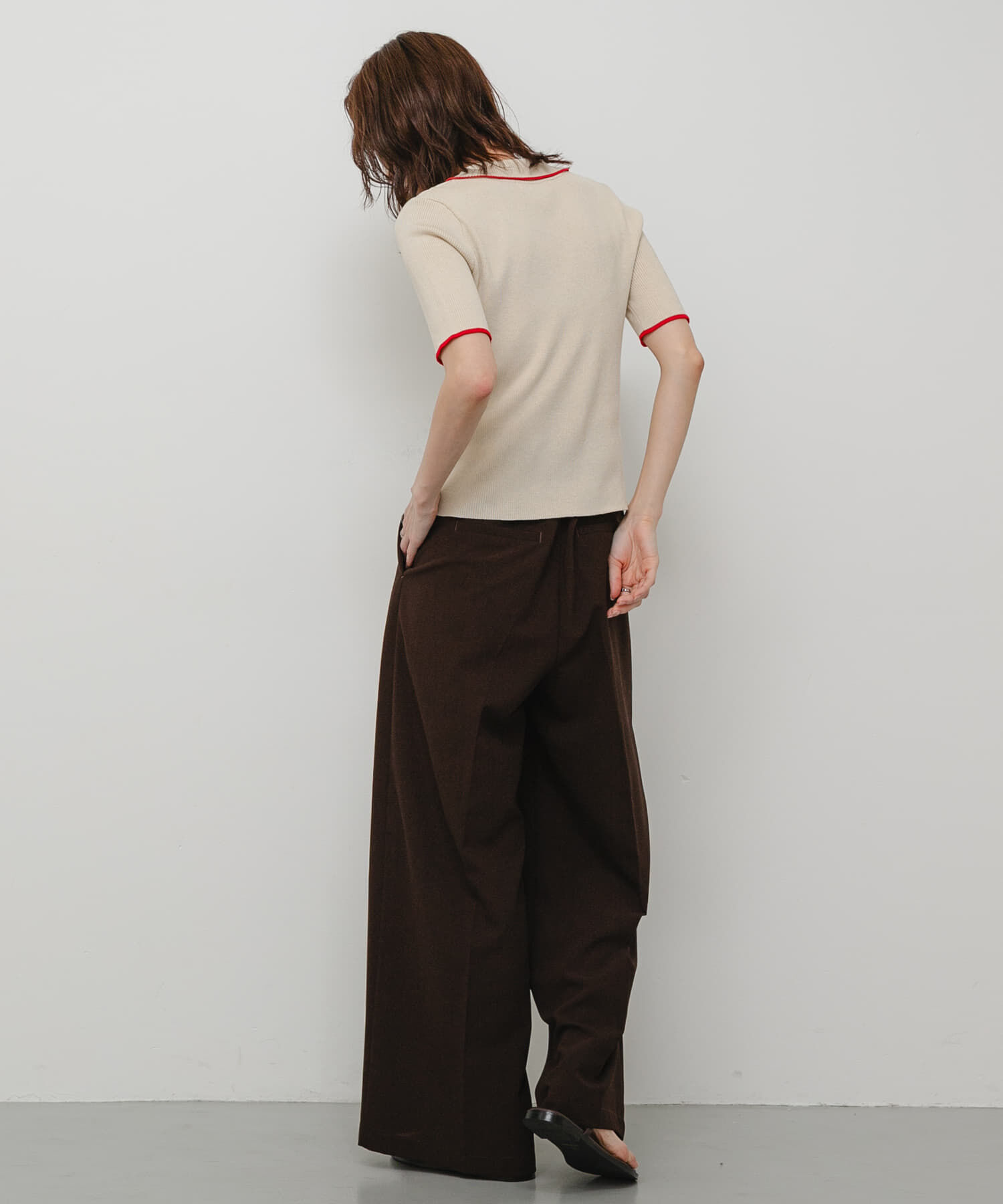 SENSE OF PLACE by URBAN RESEARCH「『洗濯可』ハーフZIPニットポロ」|ニット・セーター|