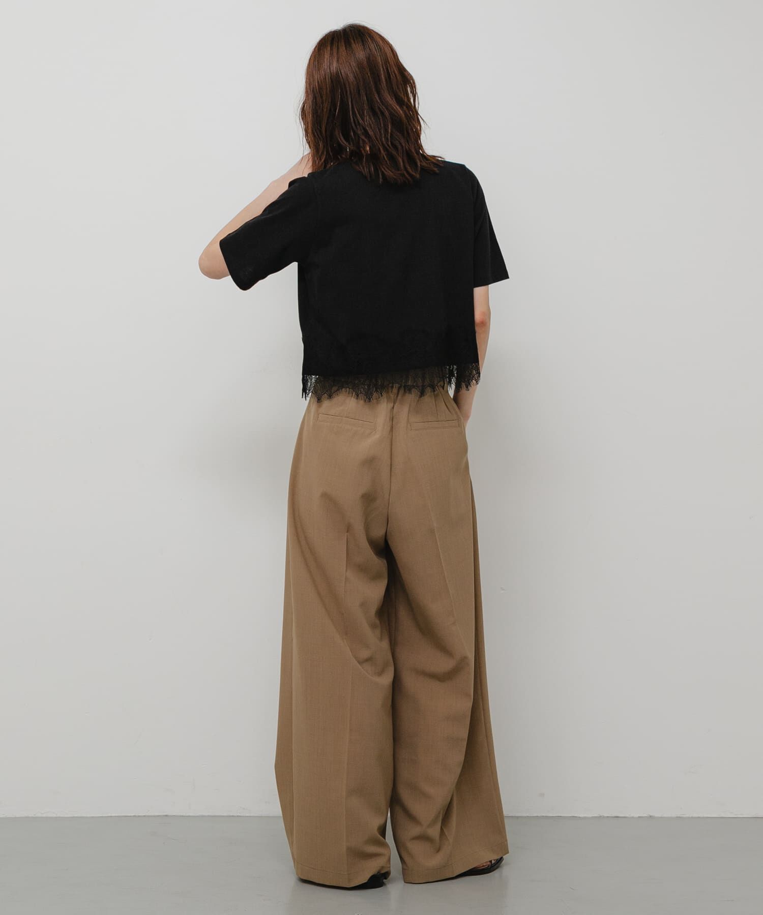 SENSE OF PLACE by URBAN RESEARCH「クロップドレースロゴTシャツ(半袖)」|Tシャツ・カットソー|