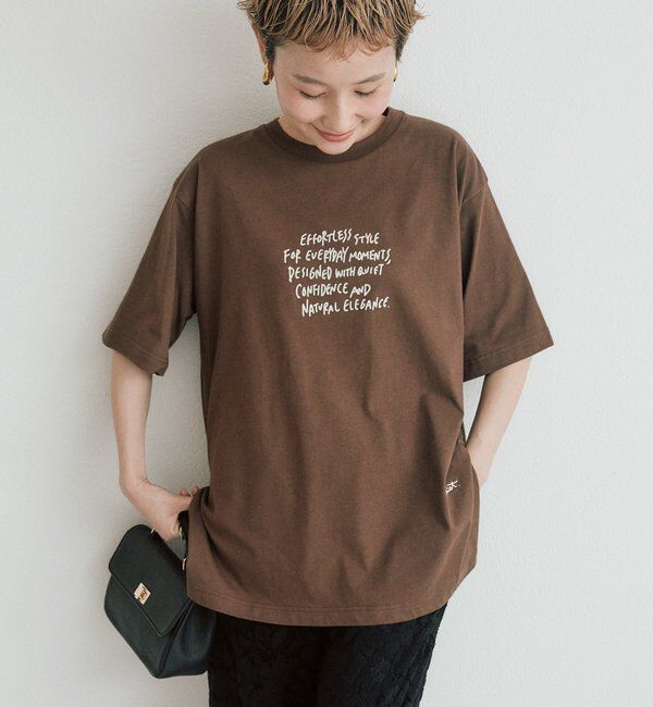  「【＠kokiminitaコラボ】ロゴプリント&times;ロゴ刺繍Tシャツ」|プルオーバー|