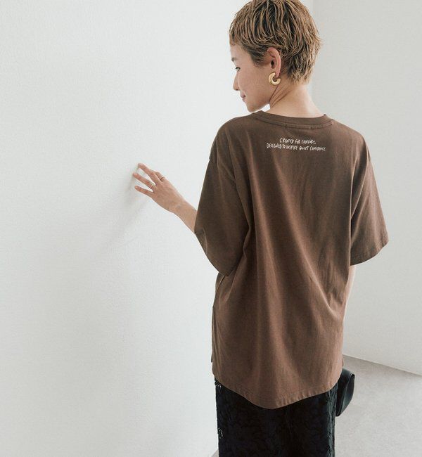  「【＠kokiminitaコラボ】ロゴプリント&times;ロゴ刺繍Tシャツ」|プルオーバー|