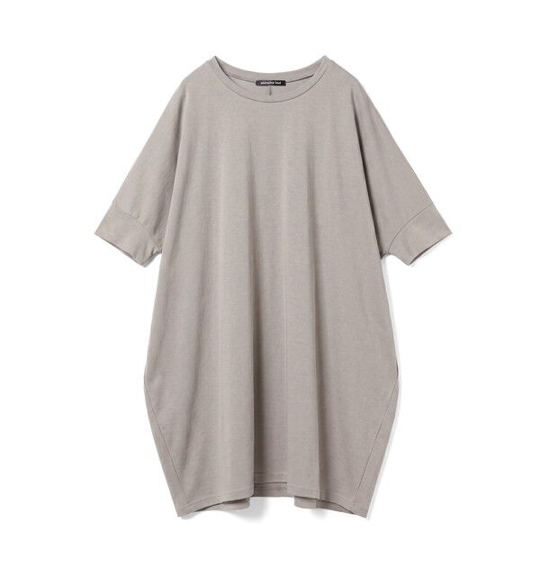 mizuiro ind「mizuiro ind ワイドクルーネックチュニック」|Tシャツ・カットソー|ライトグレー