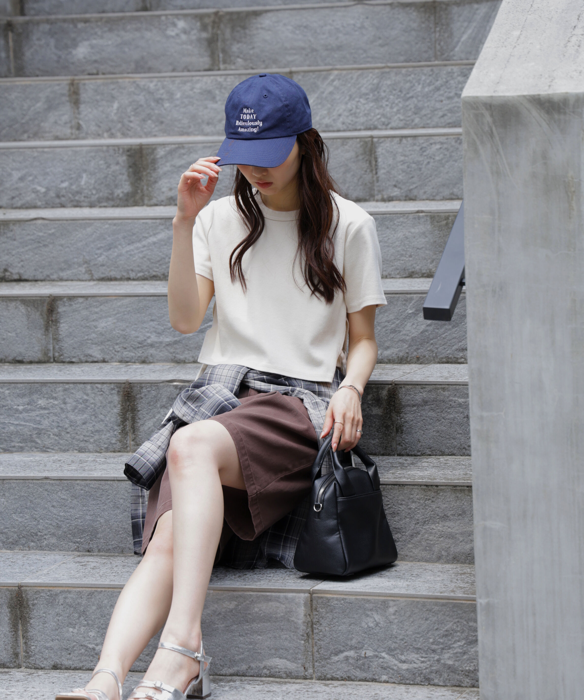  「ヴィンテージ加工サイドベルトT」|Tシャツ・カットソー|