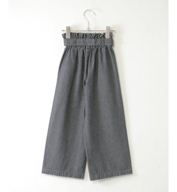 ikka kids「ベルト付きデニムワイドパンツ（120~160cm）」|その他|