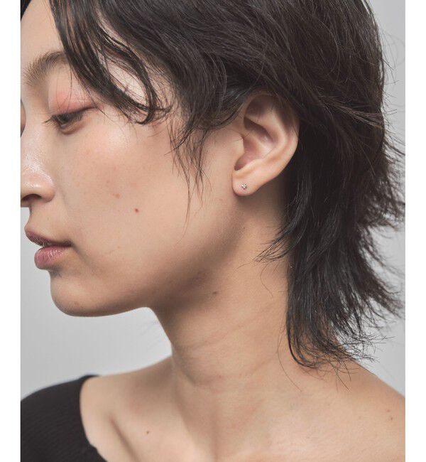 Jouete「K10YG ダイヤモンド ピアス」|ピアス|