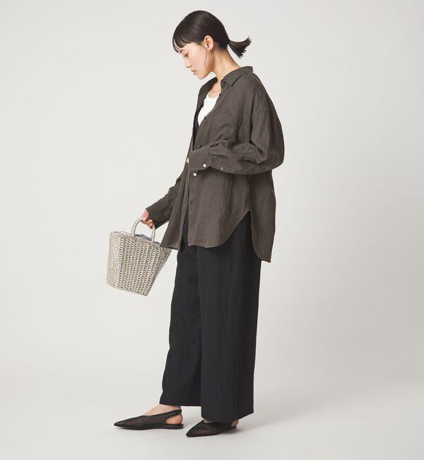 UNITED ARROWS green label relaxing「【結論シリーズ】リネン2WAYシャツ［size SHORTあり］」|シャツ・ブラウス|