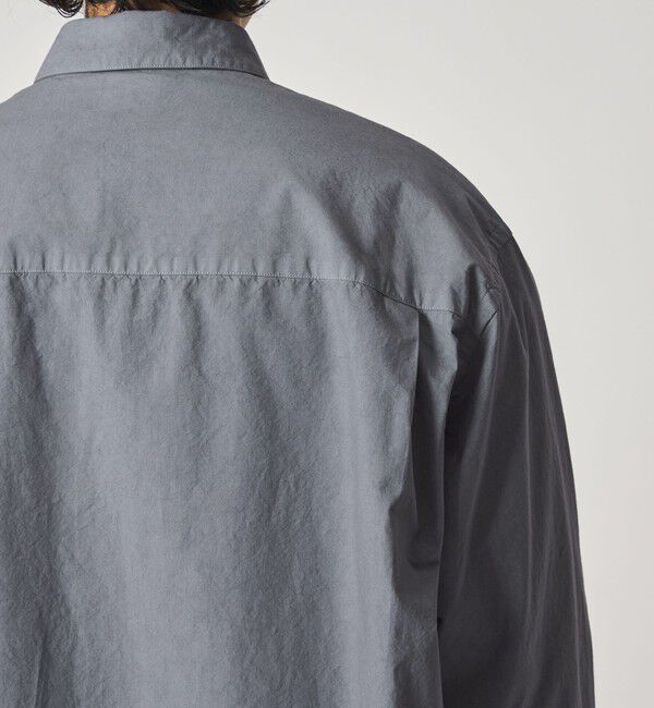 Steven Alan＞ ガーメントダイ ポプリン レギュラーカラー シャツ