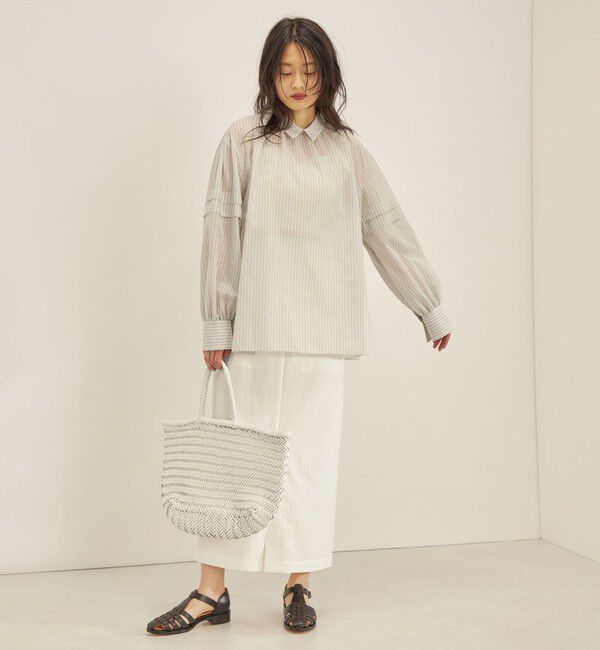 SHIPS for women「〈手洗い可能〉オーガニック コットン 2WAY ブラウス◇」|シャツ・ブラウス|