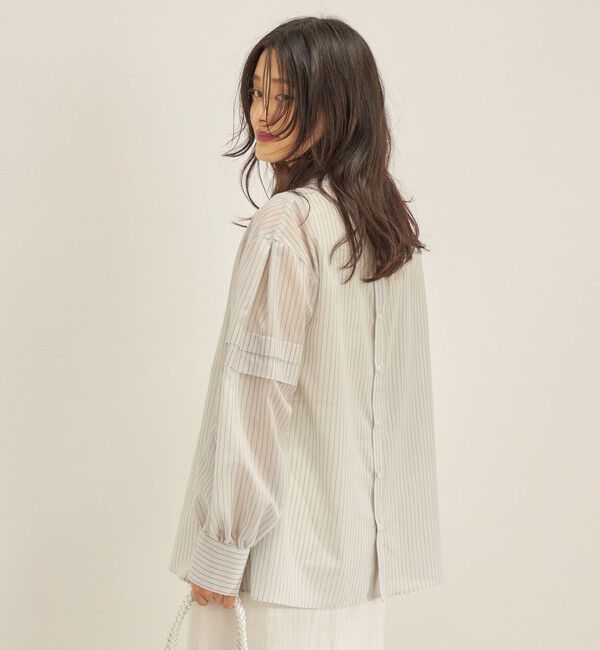 SHIPS for women「〈手洗い可能〉オーガニック コットン 2WAY ブラウス◇」|シャツ・ブラウス|