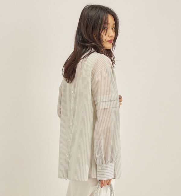 SHIPS for women「〈手洗い可能〉オーガニック コットン 2WAY ブラウス◇」|シャツ・ブラウス|