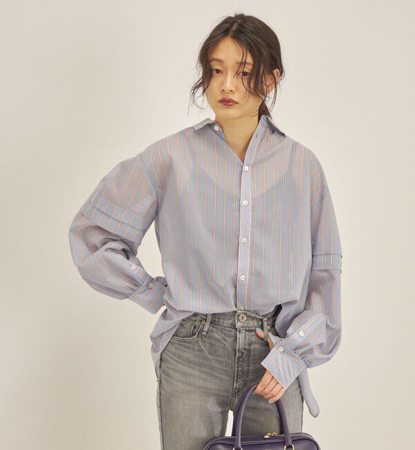 SHIPS for women「〈手洗い可能〉オーガニック コットン 2WAY ブラウス◇」|シャツ・ブラウス|