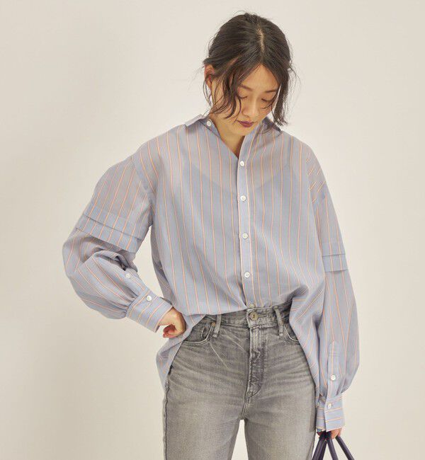 SHIPS for women「〈手洗い可能〉オーガニック コットン 2WAY ブラウス◇」|シャツ・ブラウス|