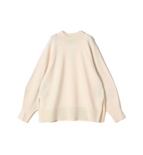 SHIPS for women「〈手洗い可能〉マーセライズ コットン 編地 切替 プルオーバー 24SS ◇」|ニット・セーター|