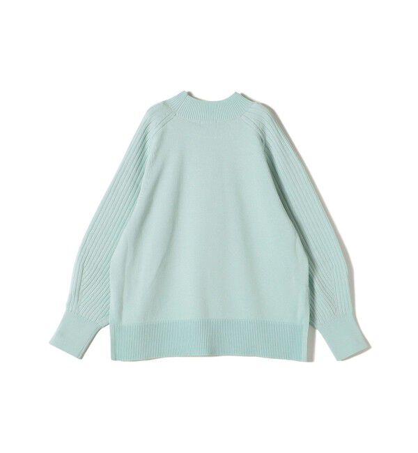 SHIPS for women「〈手洗い可能〉マーセライズ コットン 編地 切替 プルオーバー 24SS ◇」|ニット・セーター|