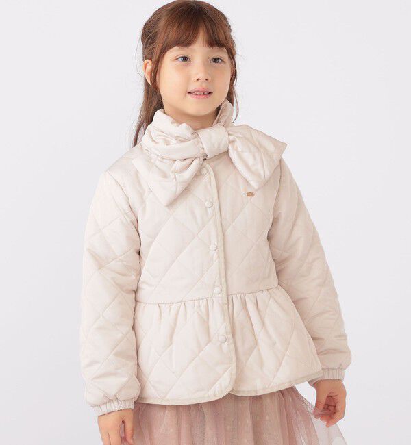 SHIPS KIDS「SHIPS KIDS:100～130cm /〈撥水/洗濯機可能〉キルト ペプラム ジャケット」|その他|