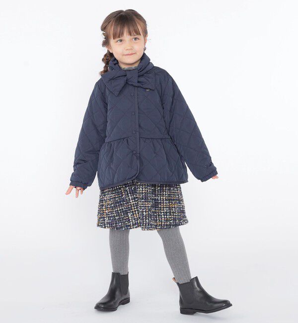 SHIPS KIDS「SHIPS KIDS:100～130cm /〈撥水/洗濯機可能〉キルト ペプラム ジャケット」|その他|