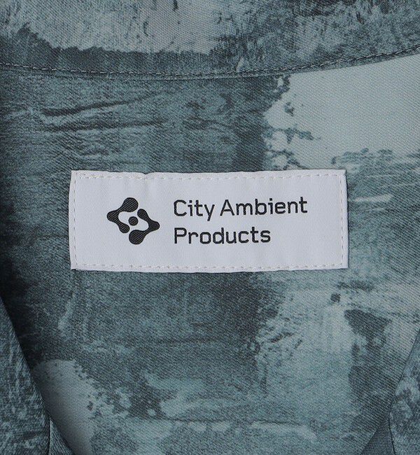 SHIPS「City Ambient Products: オープンカラー ウォール プリント シャツ」|シャツ・ブラウス|