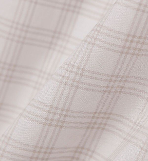 SHIPS「CAMISAS MANOLO: OFF WHITE GREY CHECKS NORMAL SHIRT」|シャツ・ブラウス|