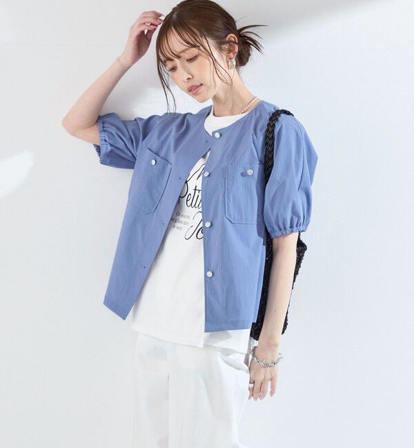 SHIPS Colors 「SHIPS Colors:〈接触冷感・UVカット・撥水〉マルチファンクション 羽織 シャツ◇」|シャツ・ブラウス|