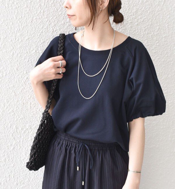 SHIPS Colors 「SHIPS Colors:〈手洗い可能〉ミニ裏毛 バルーンスリーブ トップス」|Tシャツ・カットソー|