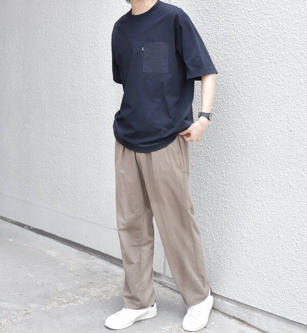 SHIPS any「【WEB限定】SHIPS any: リラックス ナイロンポケット クルーネック Tシャツ◆」|Tシャツ・カットソー|