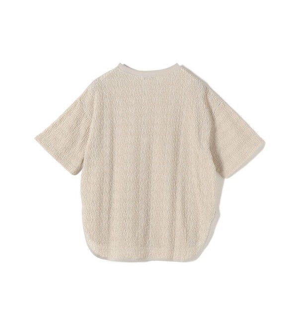 SHIPS for women「【WEB限定】〈手洗い可能〉ウェーブ クレープ ショート スリーブ カットソー」|Tシャツ・カットソー|