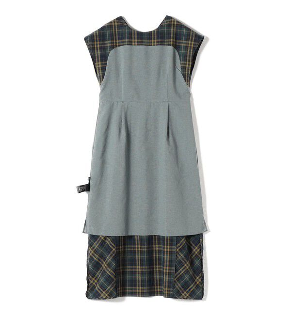 SHIPS for women「SHIPS Primary Navy Label:〈手洗い可能〉ダークマドラス チェック ワンピース」|ワンピース|