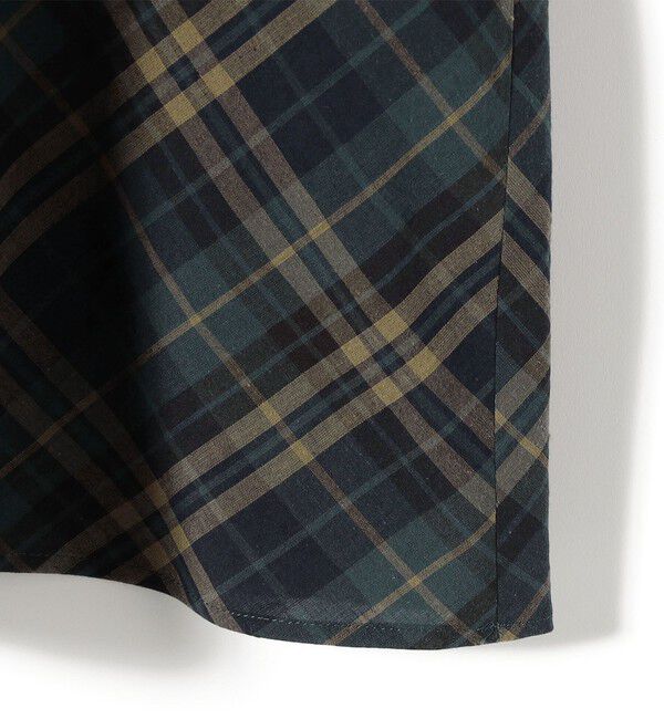 SHIPS for women「SHIPS Primary Navy Label:〈手洗い可能〉ダークマドラス チェック ワンピース」|ワンピース|