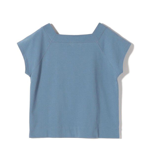SHIPS for women「SHIPS Primary Navy Label: コットン スクエア ネック プルオーバー」|Tシャツ・カットソー|