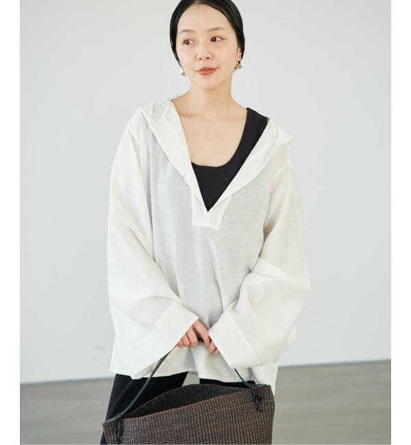 Plage「Sheer Hoodie ブラウス」|シャツ・ブラウス|