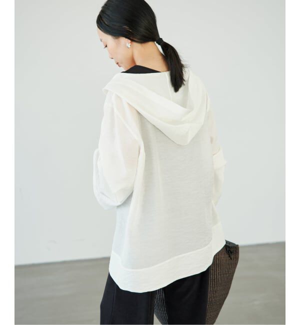 Plage「Sheer Hoodie ブラウス」|シャツ・ブラウス|